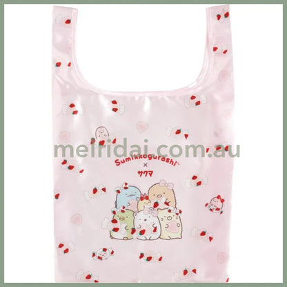 San-X | Sumikko Gurashi Eco Shopping Tote Bag 480×300×90Mm (Sakuma Strawberry Milk Candy)