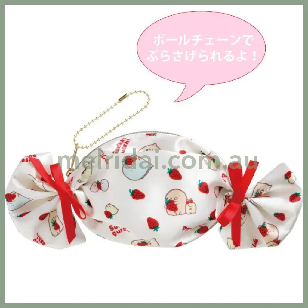 San-X | Sumikko Gurashi Eco Shopping Tote Bag 480×300×90Mm (Sakuma Strawberry Milk Candy)