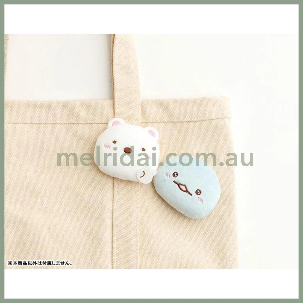 Sumikko Gurashi Emojis Plush Badge Shirokuma