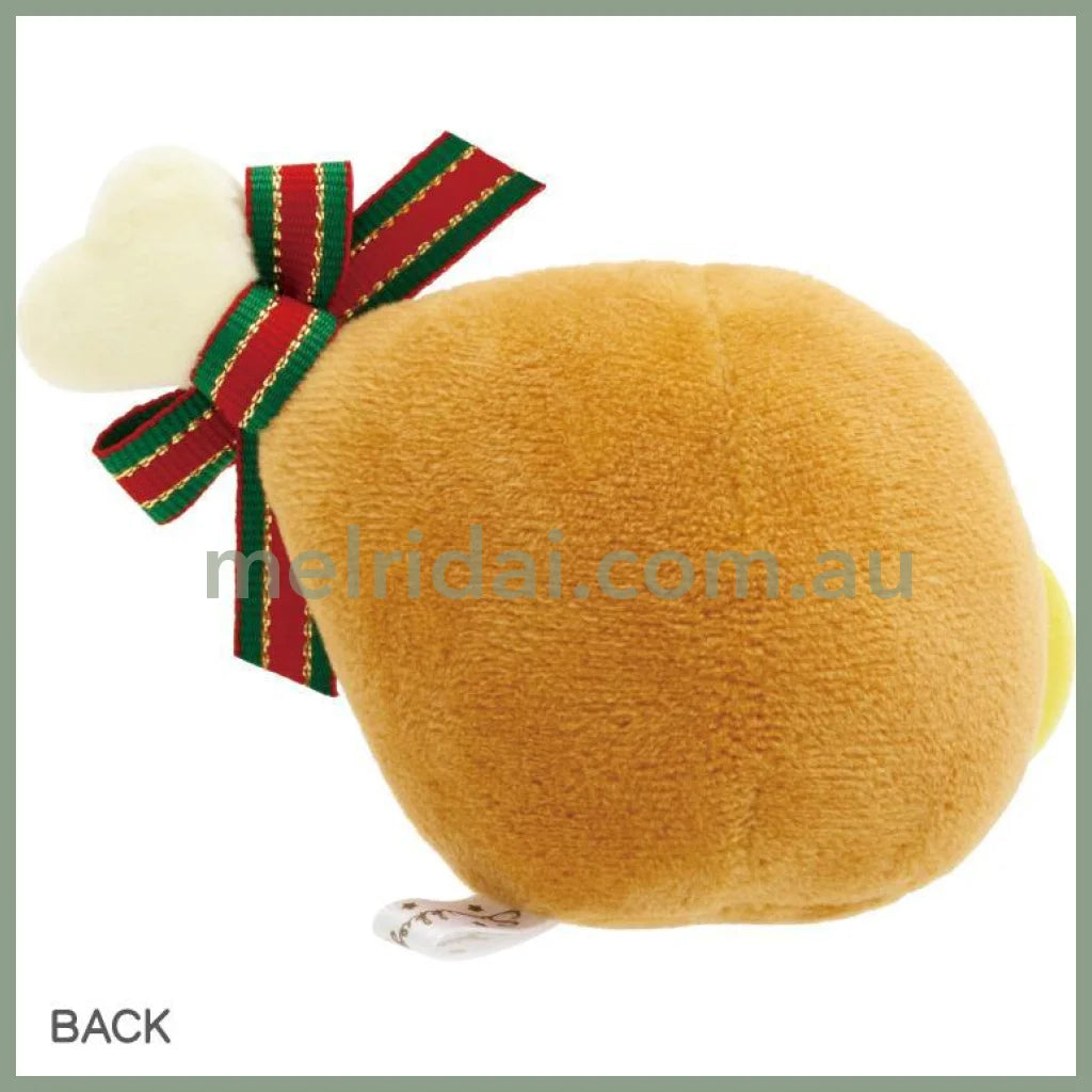 San-X | Sumikko Gurashi Fried Shrimp & Tonkatsu Mini Tenori Plush Set H65×W100×D55Mm Each(Christmas)
