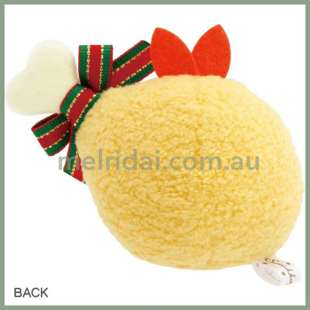 San-X | Sumikko Gurashi Fried Shrimp & Tonkatsu Mini Tenori Plush Set H65×W100×D55Mm Each(Christmas)