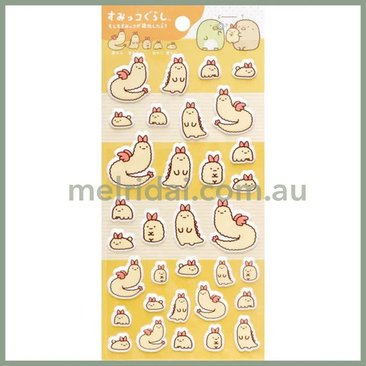 SAN-X | Sumikko Gurashi Funi Funi Fluffy Sticker Ebifurai no Shippo 200 × 95mm (What if Sumikko Evolved?)