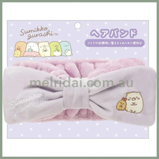SAN-X | Sumikko Gurashi Hair Band Hairband with Ribbon 560mm (Neko & Ebifurai no Shippo)