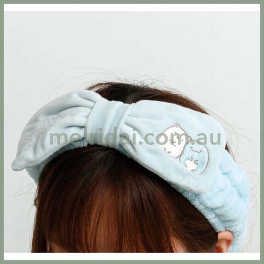 SAN-X | Sumikko Gurashi Hair Band Hairband with Ribbon 560mm (Shirokuma Bear & Tokage Lizard)