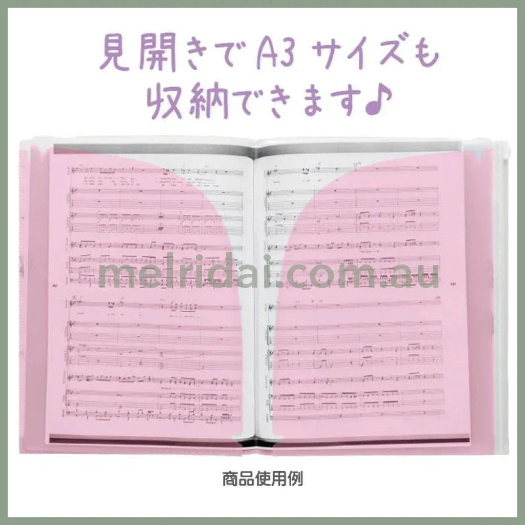 SAN-X | Sumikko Gurashi Hard Cover 6 + 1 Pockets A4 Clear File Holder (Chocolate Fair at Sumikko Cafe)