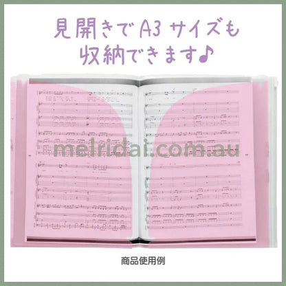 SAN-X | Sumikko Gurashi Hard Cover 6 + 1 Pockets A4 Clear File Holder (Chocolate Fair at Sumikko Cafe)