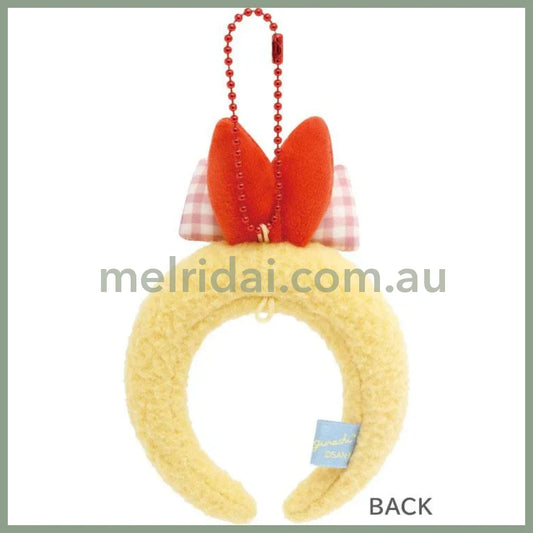 SAN-X | Sumikko Gurashi Headband Keychain Ball Chain Bag Charm - Ebifurai no Shippo 120×85×25mm (Dreaming Idol Ebiten