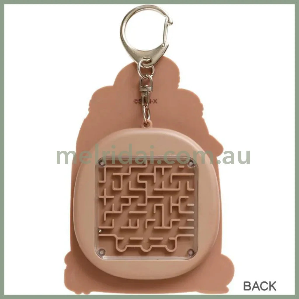 SAN-X | Sumikko Gurashi Maze & Infinite Bubble Wrap Fidget Toy Keychain Key Holder Milk 104×70×13mm (Chocolate Fair at