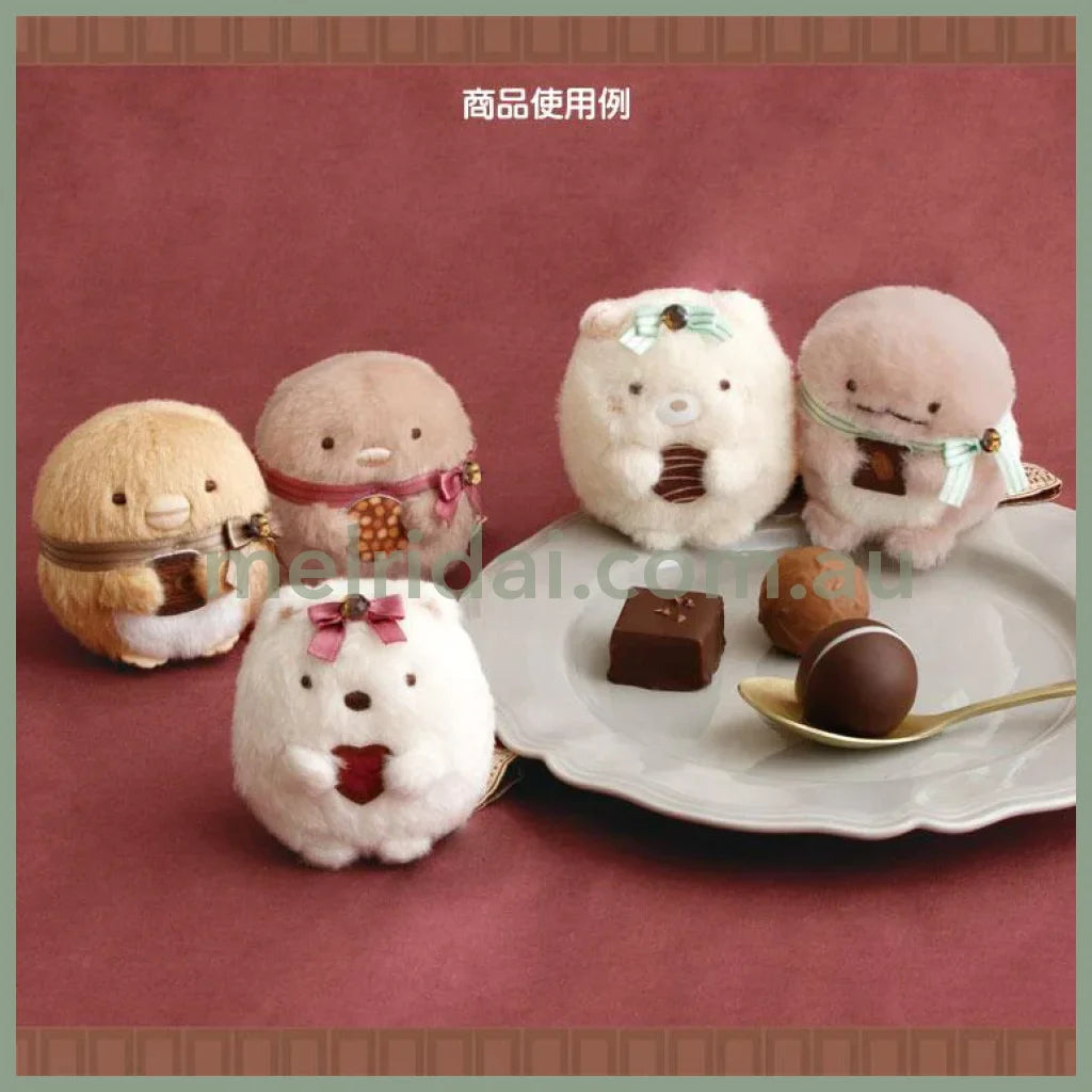 SAN-X | Sumikko Gurashi mini Tenori Plush Doll 60×55×50mm (Chocolate Fair at Sumikko Cafe)
