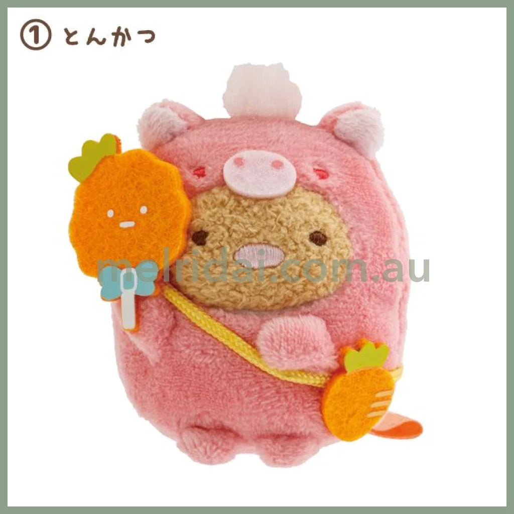 SAN-X | Sumikko Gurashi mini Tenori Plush Doll 85×70×40mm (New Year Zodiac Year of Horse) 1 Tonkatsu