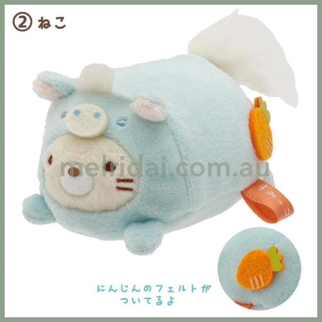 SAN-X | Sumikko Gurashi mini Tenori Plush Doll 85×70×40mm (New Year Zodiac Year of Horse) 2 Neko