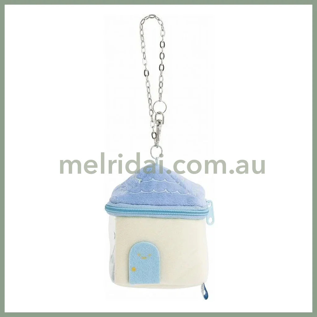 SAN-X | Sumikko Gurashi mini Tenori Plush Doll Outing Pouch 100×85×85mm (Honey Forest Christmas)