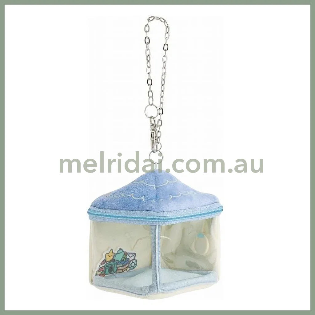 SAN-X | Sumikko Gurashi mini Tenori Plush Doll Outing Pouch 100×85×85mm (Honey Forest Christmas)