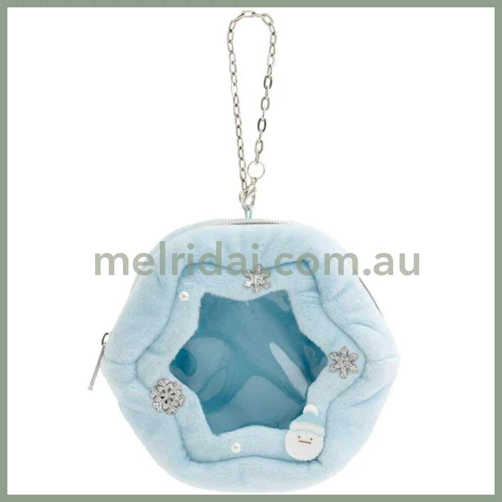 SAN-X | Sumikko Gurashi mini Tenori Plush Doll Outing Pouch 105×115×35mm (Honey Forest Christmas)