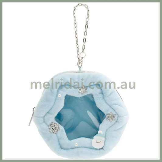 SAN-X | Sumikko Gurashi mini Tenori Plush Doll Outing Pouch 105×115×35mm (Honey Forest Christmas)