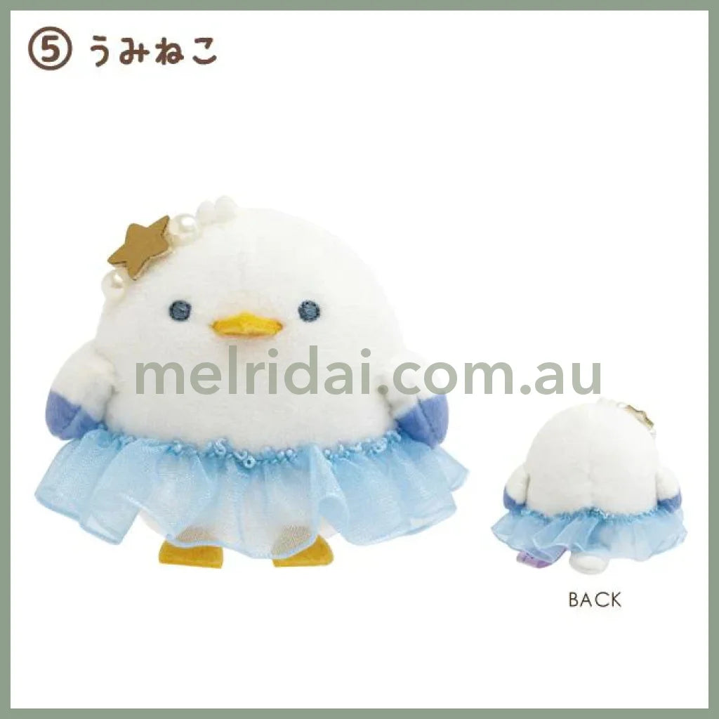 SAN X | Sumikko Gurashi mini Tenori Plush Doll Set 60×60×45mm (Penguin Lagoon) 5 Umineko