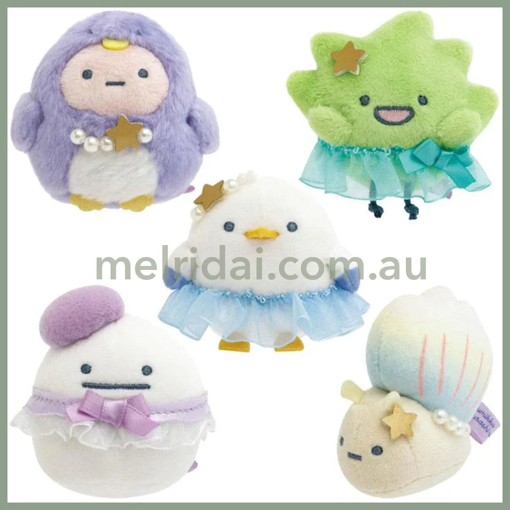 SAN X | Sumikko Gurashi mini Tenori Plush Doll Set 60×60×45mm (Penguin Lagoon)
