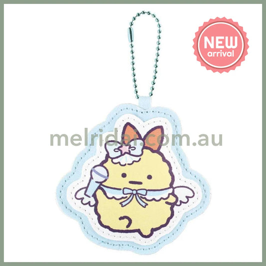 SAN-X | Sumikko Gurashi Name Holder Mascot Keychain 0.5 x 7.8 x 7.9cm (Ebi Fry No Shippo)