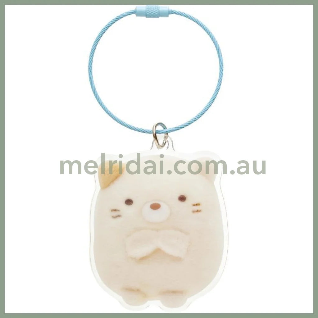 San-X | Sumikko Gurashi Neko Acrylic Key Chain/Keyring 67×62Mm