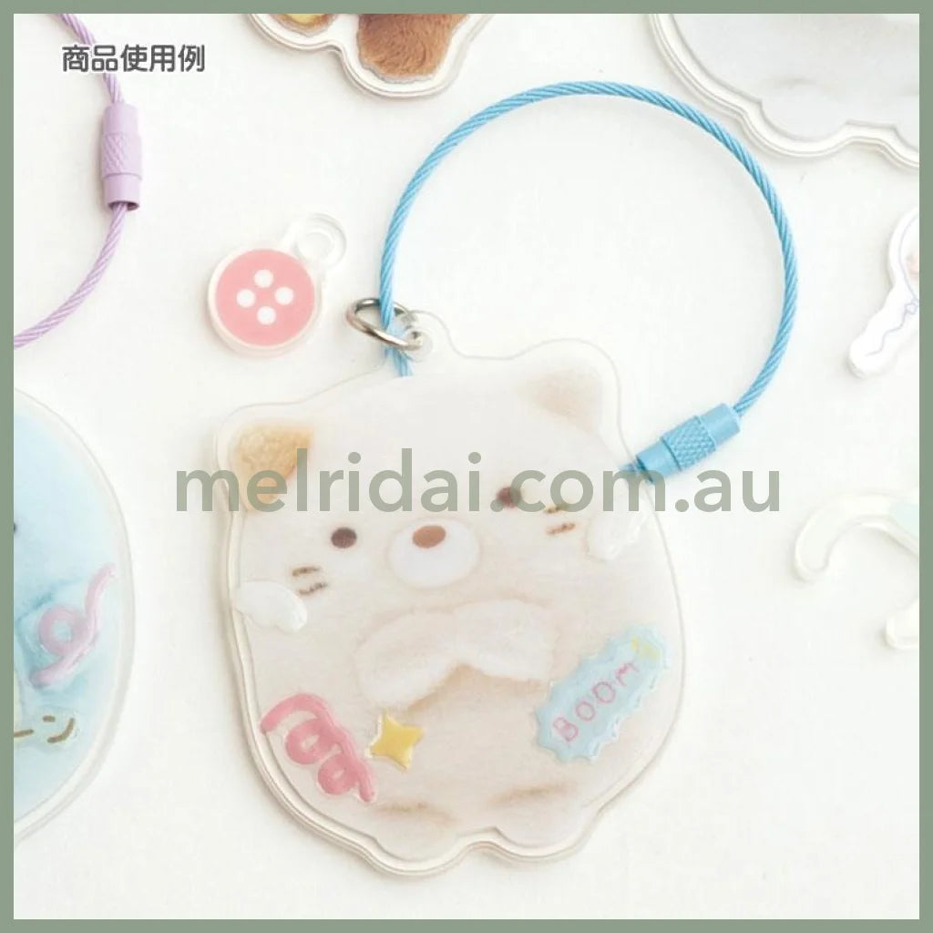 San-X | Sumikko Gurashi Neko Acrylic Key Chain/Keyring 67×62Mm