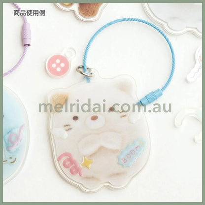 San-X | Sumikko Gurashi Neko Acrylic Key Chain/Keyring 67×62Mm