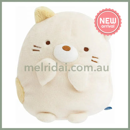 SAN-X | Sumikko Gurashi Neko Cat Plush Doll Mochi Mochi Squishy Plush 135×100×105mm (Sumikko’s Favorite)