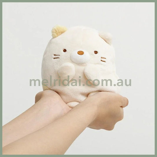 SAN-X | Sumikko Gurashi Neko Cat Plush Doll Mochi Mochi Squishy Plush 135×100×105mm (Sumikko’s Favorite)