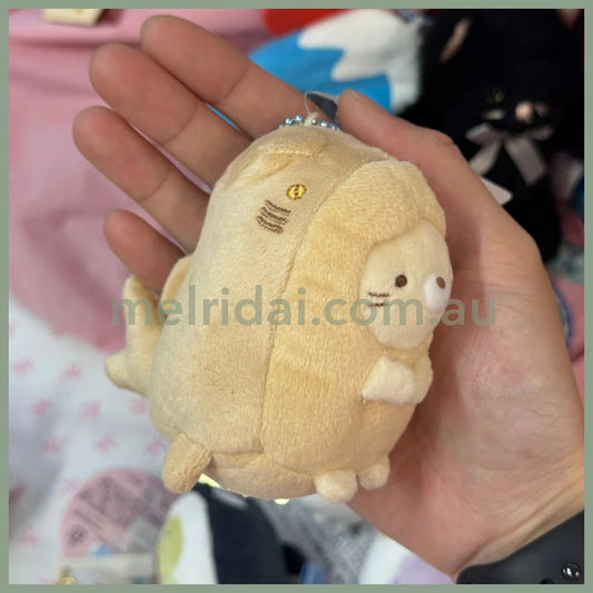 SAN-X | Sumikko Gurashi Neko Mascot Holder Ball Chain Keychain Bag Charm Plush (Aquarium Limited)