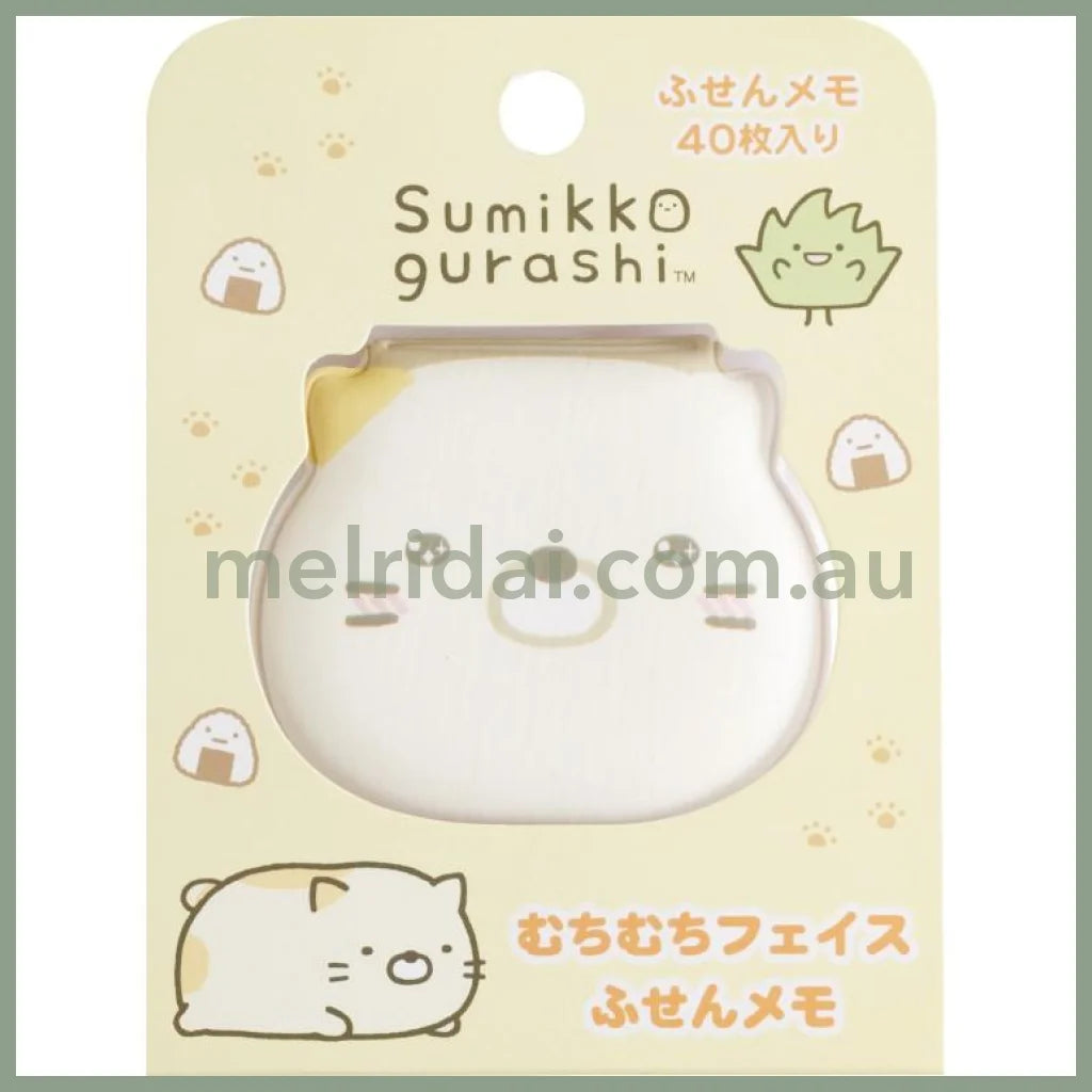SAN-X | Sumikko Gurashi Neko Sticky Notes with Squishy Cover 50×60×10mm