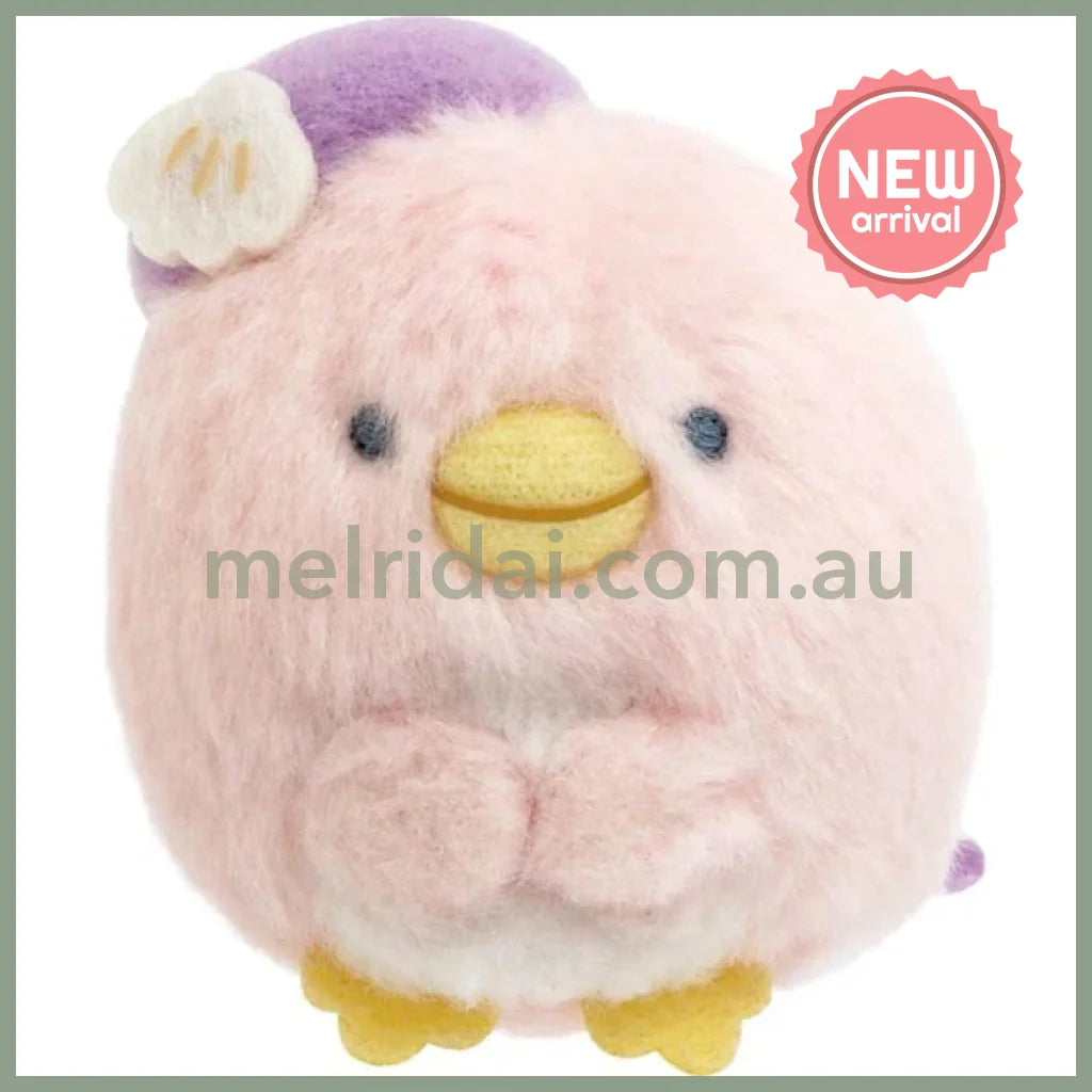 SAN X | Sumikko Gurashi Pink Penguin Hina mini Tenori Plush Doll 65×45×40mm (Penguin Lagoon)