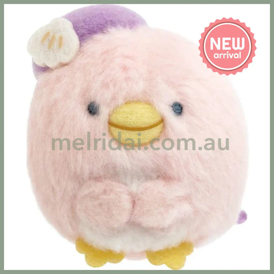 SAN X | Sumikko Gurashi Pink Penguin Hina mini Tenori Plush Doll 65×45×40mm (Penguin Lagoon)