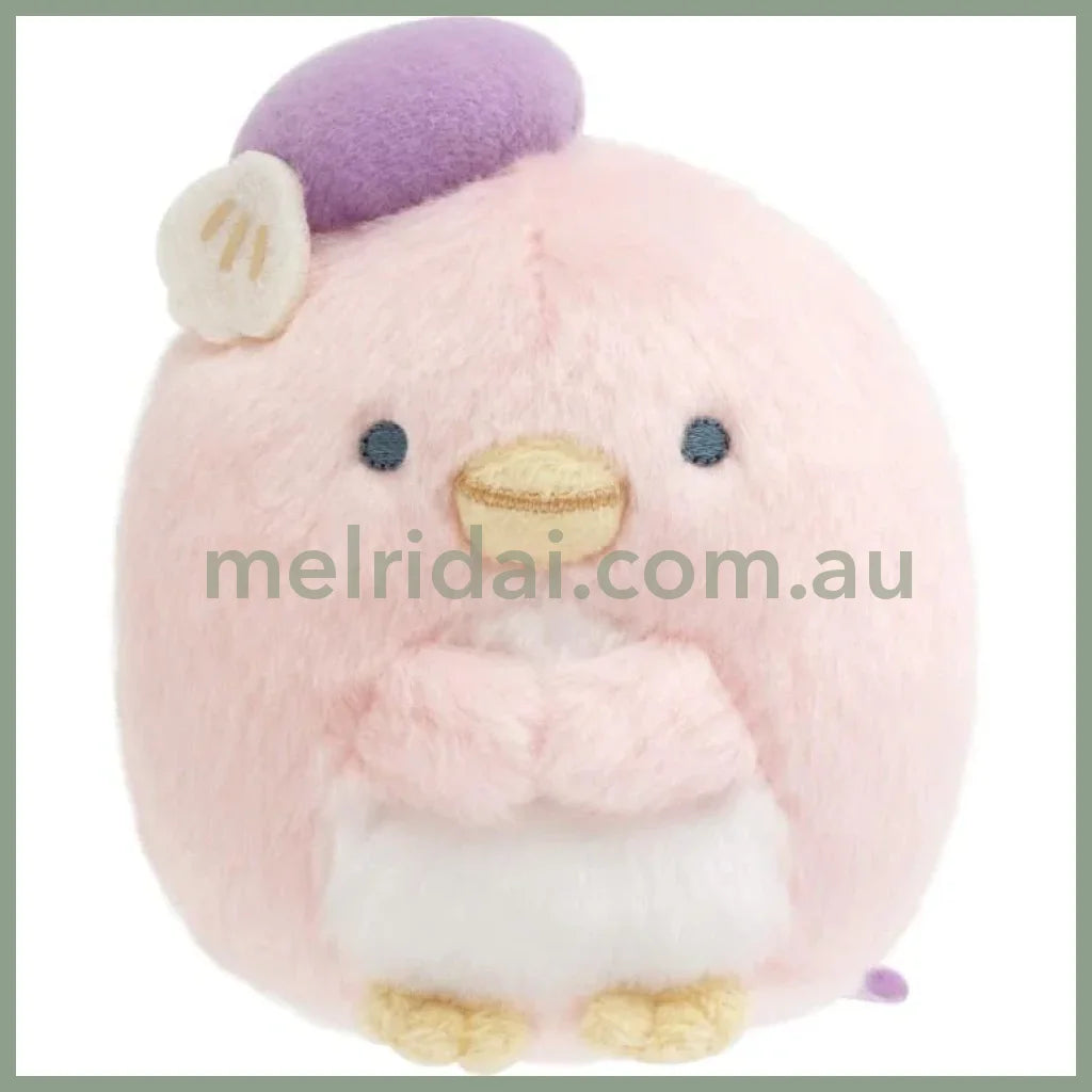 SAN X | Sumikko Gurashi Pink Penguin Hina Plush Toy Plush Doll 85×75×65mm (Penguin Lagoon)