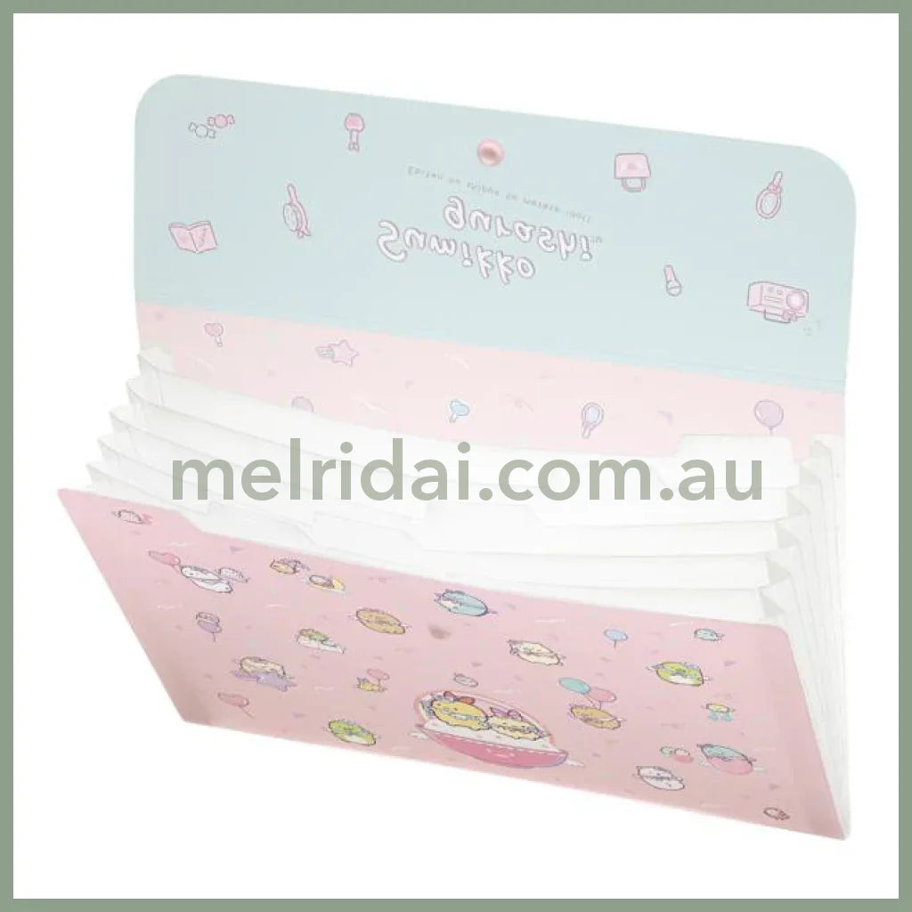 San-X | Sumikko Gurashi Plastic Document File A4 With 6 Pockets (Angel Ebiten Idol)