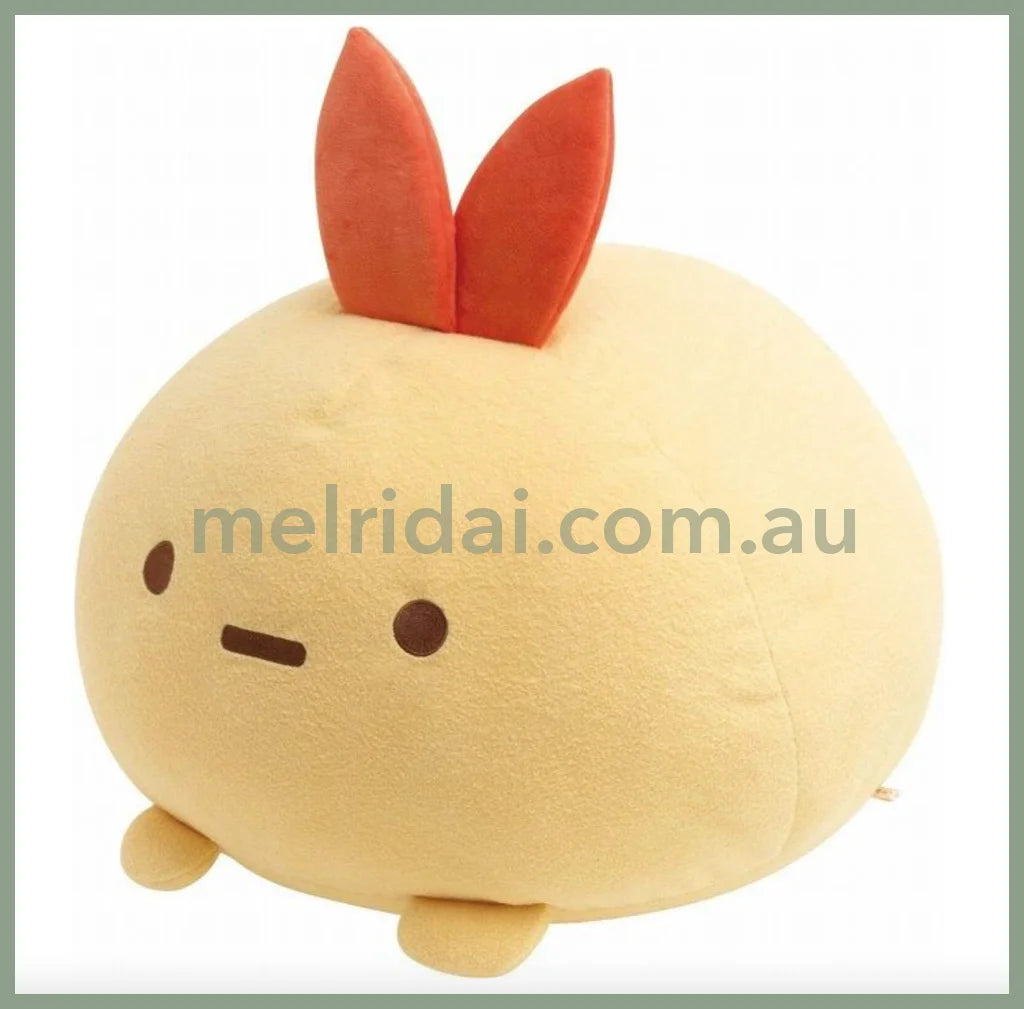 San-Xsumikko Gurashi Plush Toy Daifuku Cushion Fried Shrimp Xl 280×400×370Mm