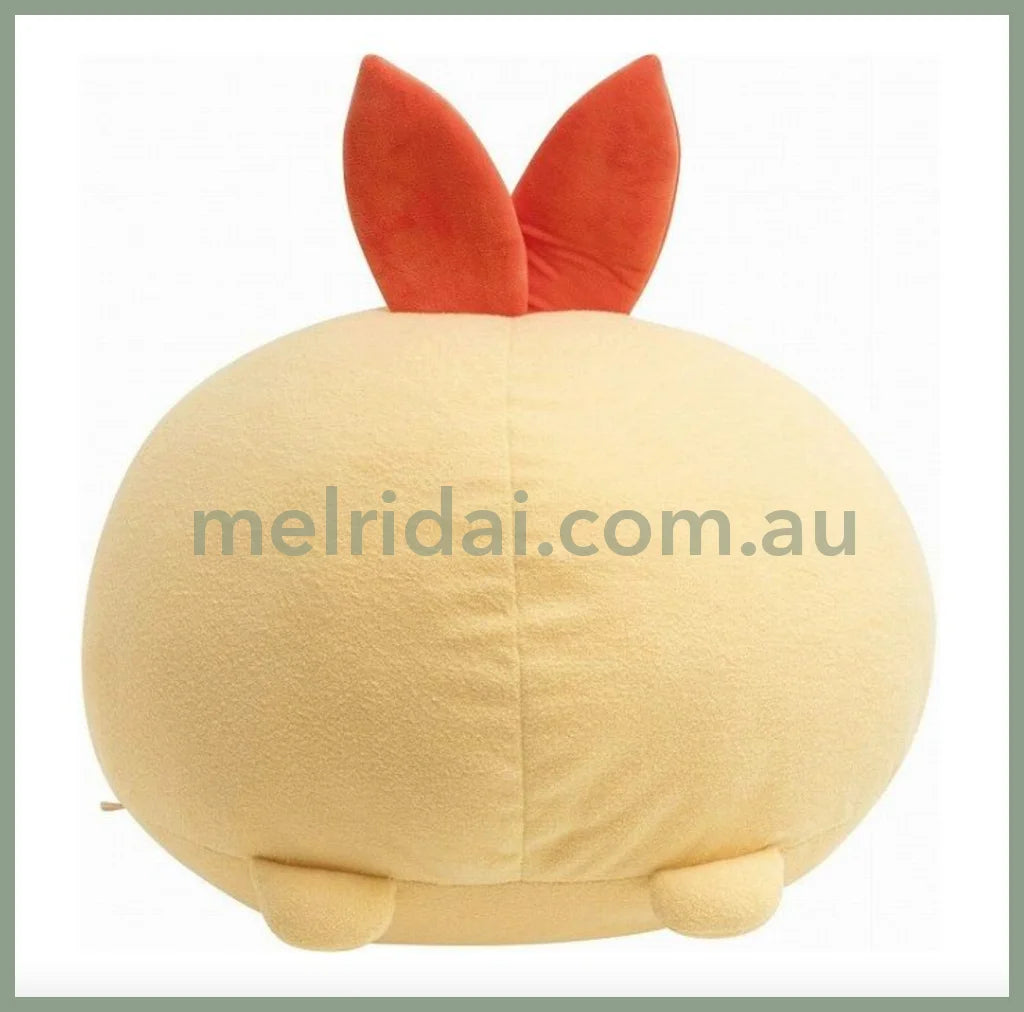 San-Xsumikko Gurashi Plush Toy Daifuku Cushion Fried Shrimp Xl 280×400×370Mm