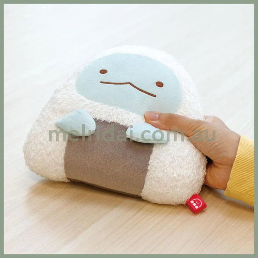 San-X | Sumikko Gurashi Plush Toy Tokage Onigiri 190×190×70Mm (Waku Waku Tapioca Convenience Store)