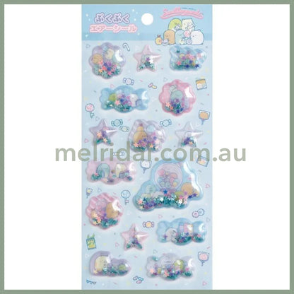SAN-X | Sumikko Gurashi Puku Puku Air Sticker Shake Shake Capsule Seal - Blue 200×95mm (Sweets)