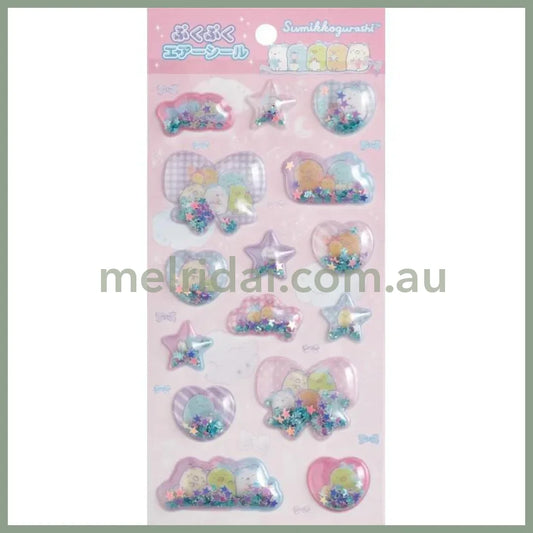 SAN-X | Sumikko Gurashi Puku Puku Air Sticker Shake Shake Capsule Seal - Pink 200×95mm (Sweets)