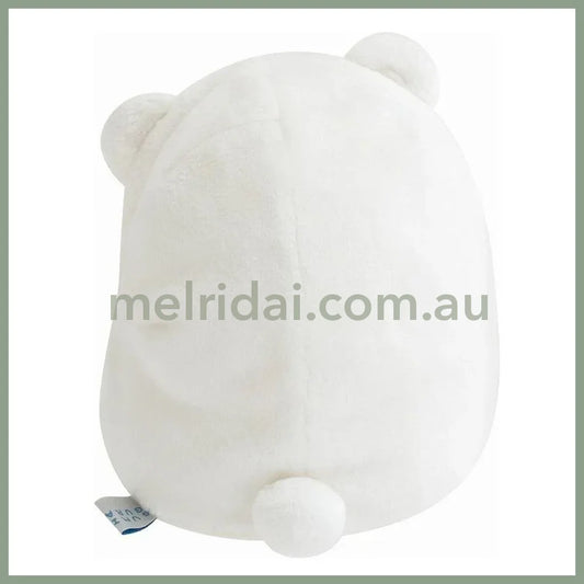 SAN-X | Sumikko Gurashi Shirokuma Bear Plush Doll Mochi Mochi Squishy Plush 135×100×105mm (Sumikko’s Favorite)
