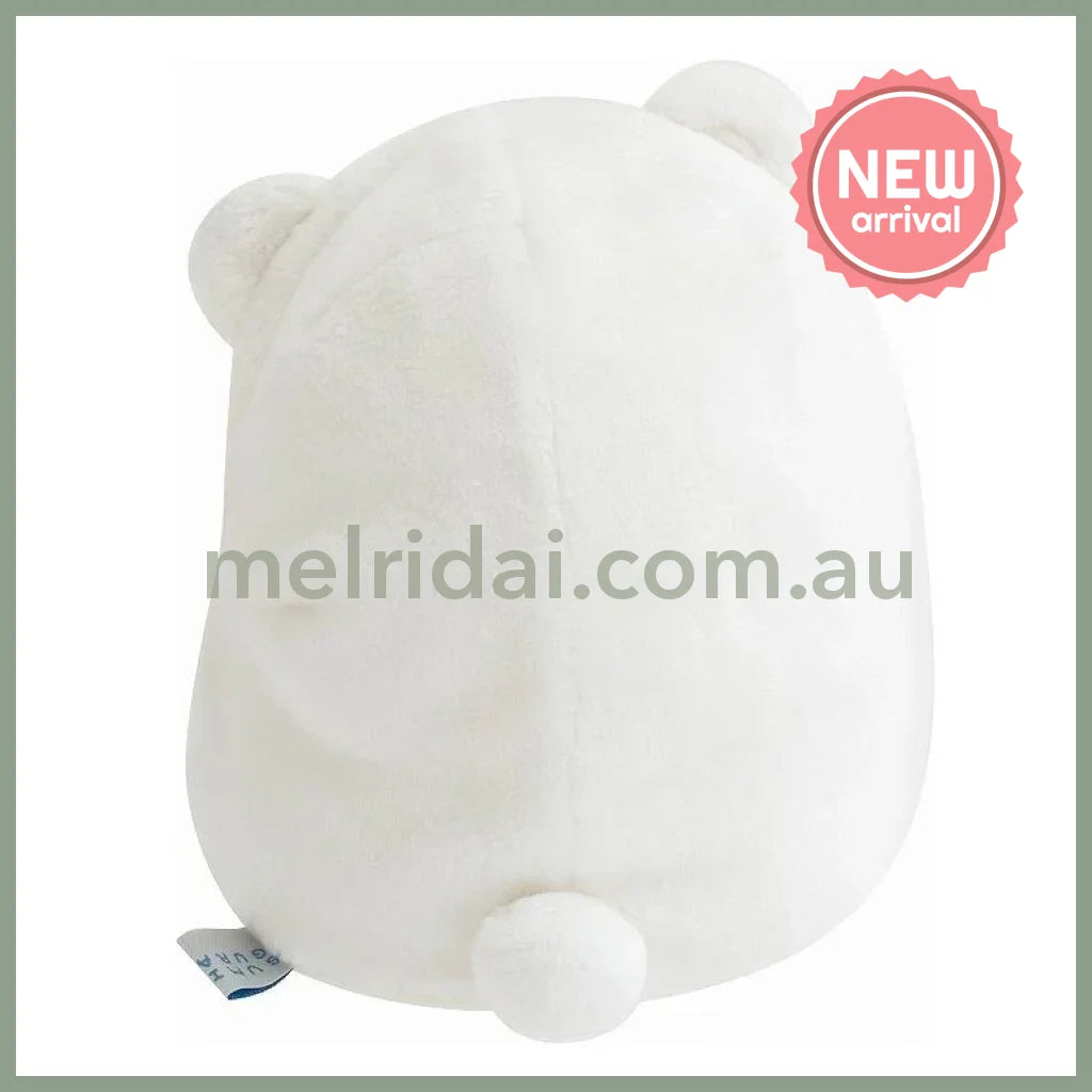 SAN-X | Sumikko Gurashi Shirokuma Bear Plush Doll Mochi Mochi Squishy Plush 135×100×105mm (Sumikko’s Favorite)