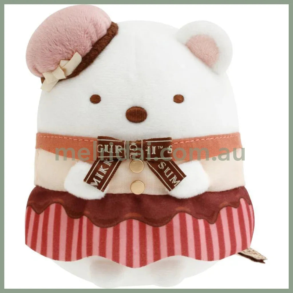 SAN-X | Sumikko Gurashi Shirokuma Plush Doll 110×100×90mm (Chocolate Fair at Sumikko Cafe)
