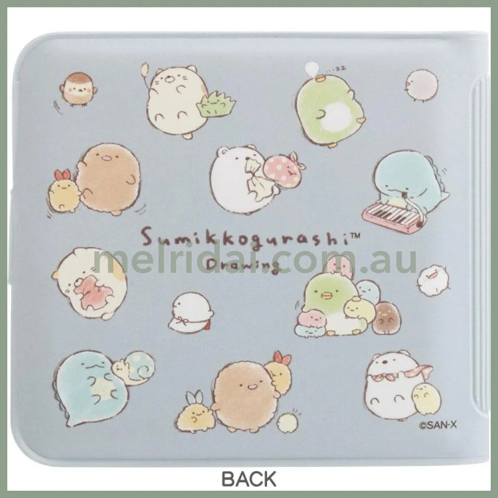 SAN-X | Sumikko Gurashi Small Vinyl Wallet 90×95×10mm (Train On The Way Home Blue)