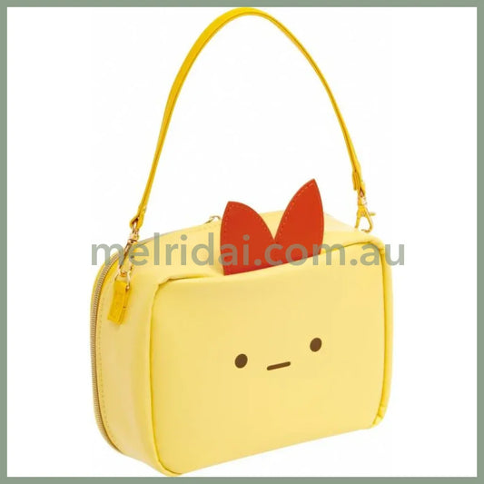 SAN-X | Sumikko Gurashi Super Odekake Sumikko Clear Pouch Shoulder Bag Ebifurai no Shippo 120×160×50mm (What if Sumikko