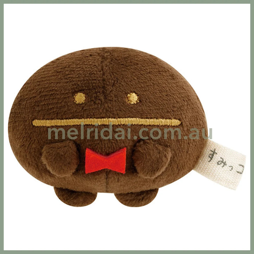 SAN-X | Sumikko Gurashi Tenori Plush Toy Mame Master 40×50×25 mm (Chocolate Fair at Sumikko Cafe)