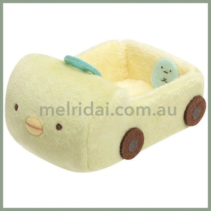 SAN-X | Sumikko Gurashi Tenori Plush Toy Penguin Car 40×60×95mm