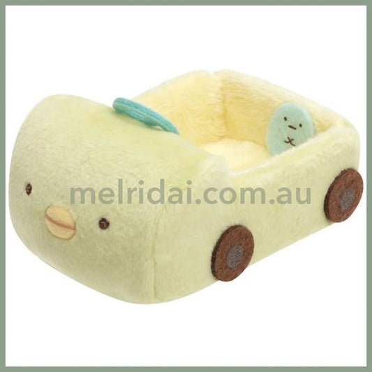 SAN-X | Sumikko Gurashi Tenori Plush Toy Penguin Car 40×60×95mm