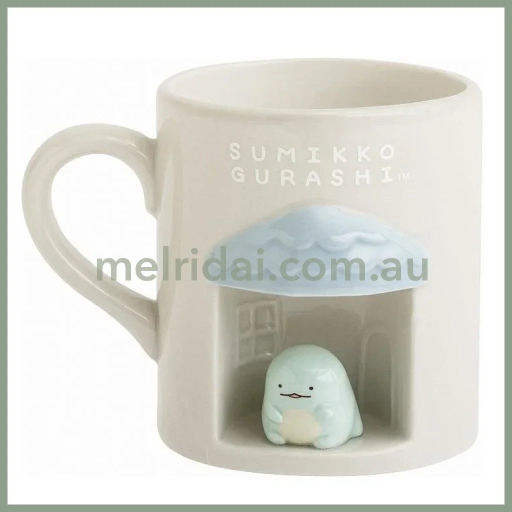 SAN-X | Sumikko Gurashi Tokage Blue 3D Porcelain Mug Cup φ80x90mm (Sumikko’s Favorite)