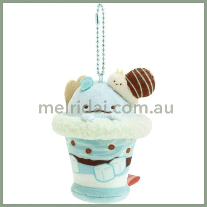 SAN-X | Sumikko Gurashi Tokage Lizard Mint Chocolate Parfait Hanging Plush Keychain 105×65×65mm (Chocolate Fair at