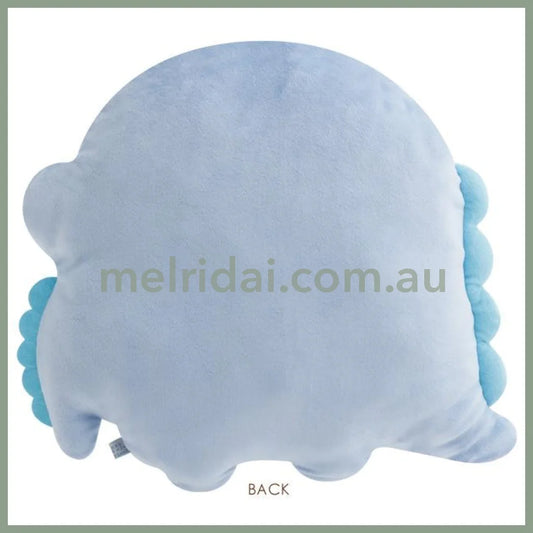 SAN-X | Sumikko Gurashi Tokage Lizard & Mother Cushion 390×420×110mm (Blue Okiniiri)