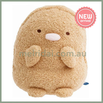 SAN-X | Sumikko Gurashi Tonkatsu Fried Pork Plush Doll Mochi Mochi Squishy Plush 135×100×105mm (Sumikko’s Favorite)